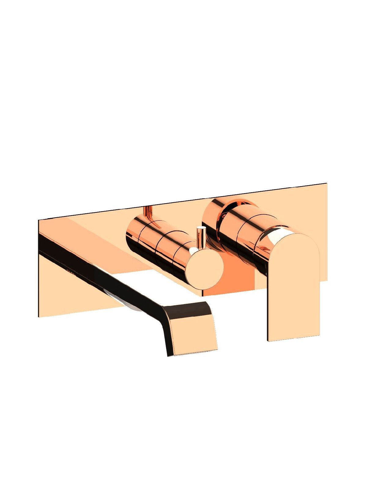 Однорычажный смеситель для ванны с 3 отверстиями с пластиной Rubinetterie Frattini отдельная эстетика ARCH-00054513 - Вид №4