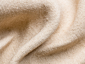 Однотонная ткань из джута и льна