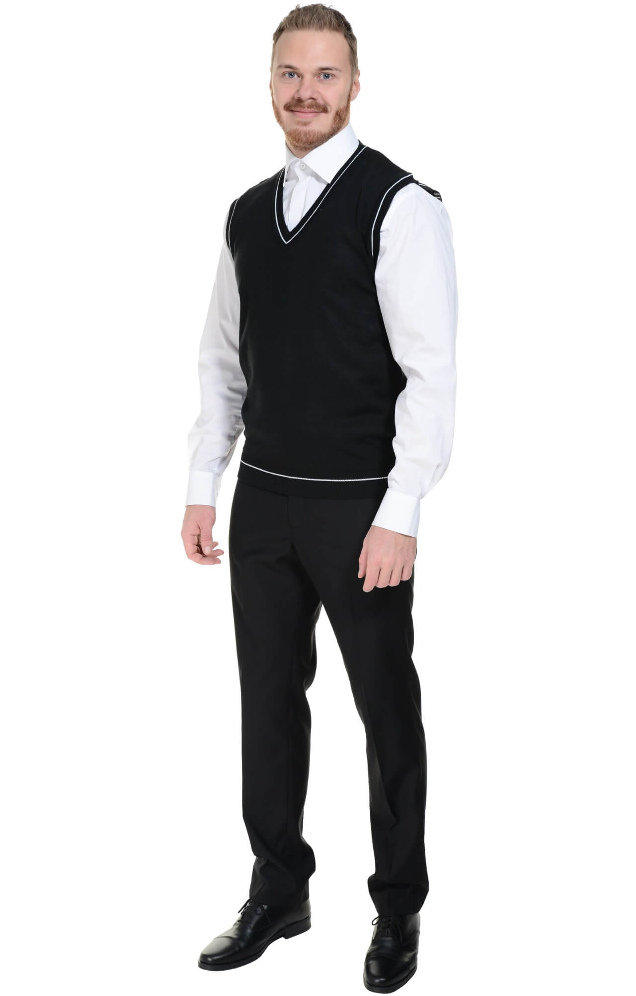 5042983 Жилет трикотажный мужской в ассортименте  Одежда для официантов  размер 44-46 Спецодежда  - Вид №4