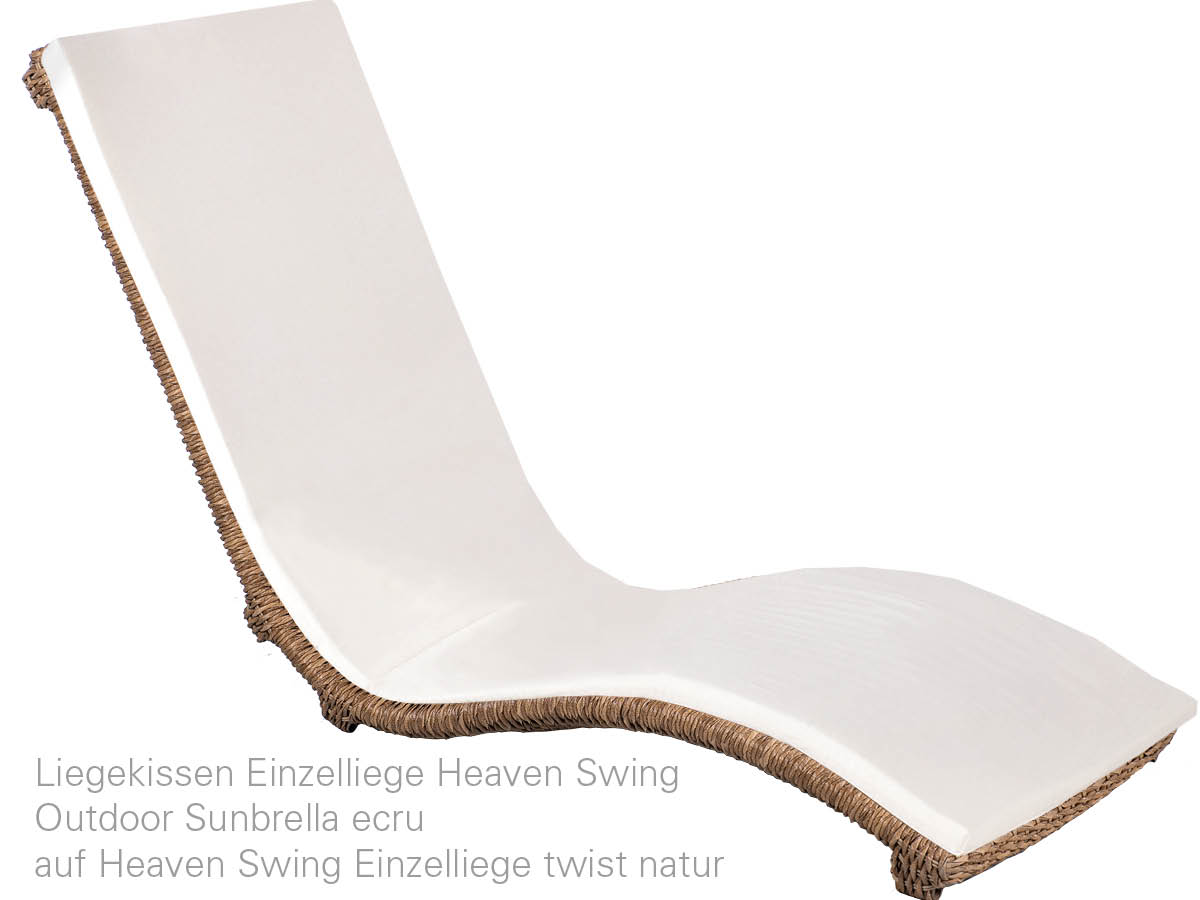 68.00.0330 Одноместный шезлонг Heaven Swing Twist natural Mbm  - Вид №2