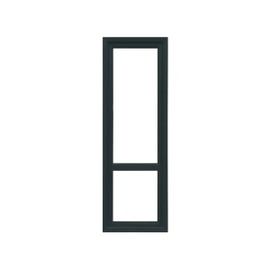 Пластиковая балконная дверь ПВХ одностворчатая 2200x800 мм (ВхШ) трехкамерный белый/коричневый