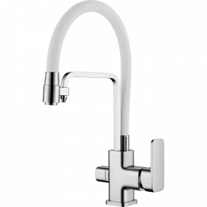 GZ 12026F Смеситель для кухни с подключением к фильтру с питьевой водой Ganzer Белый