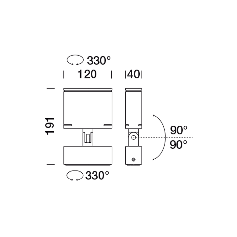 8820161 Проектор Platek TARGET SMALL Proiettore  TARGET SMALL Floodlight - 4 LED 4000K 9°  - Вид №6
