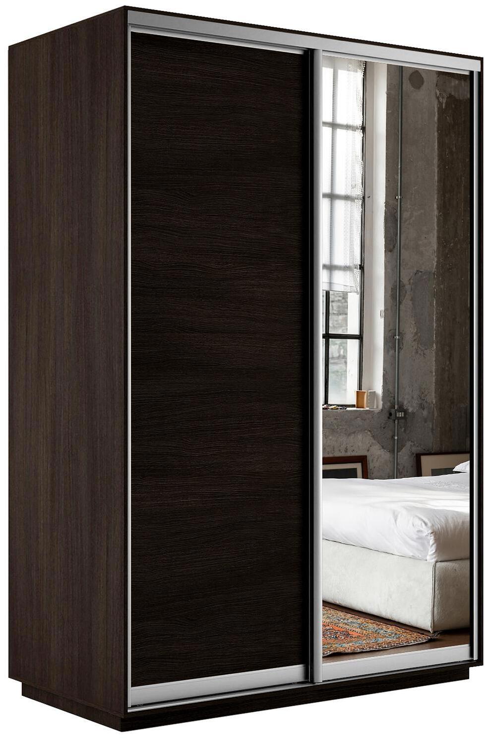 90326834 Шкаф-купе Медиум 220x140x60 см ЛДСП цвет венге STLM-0185735 МЕБЕЛЬНАЯ КОМПАНИЯ Е1