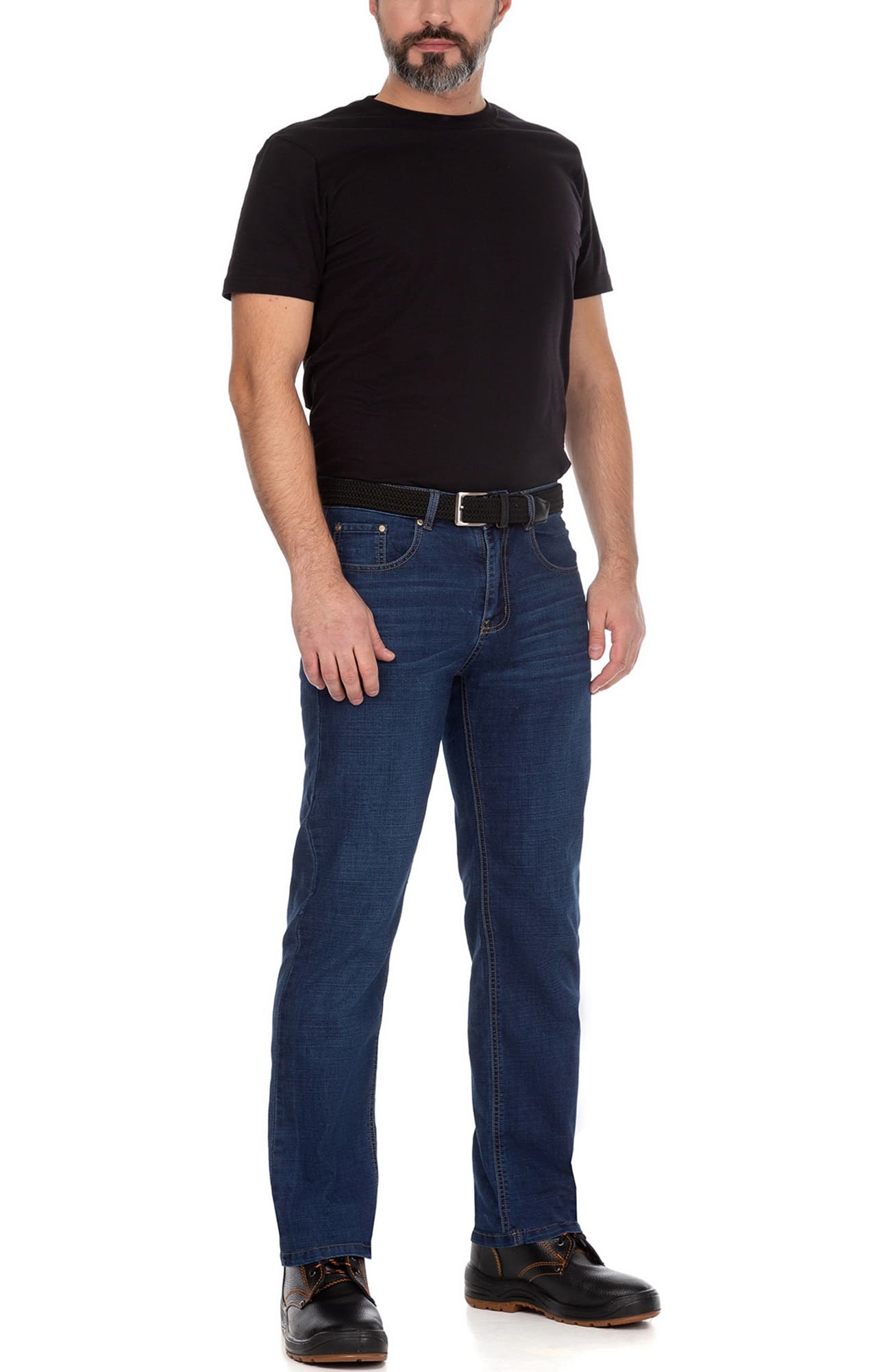 63288 Брюки "Деним" синие  Одежда для официантов  размер 38 (58-60) Спецодежда  - Вид №3