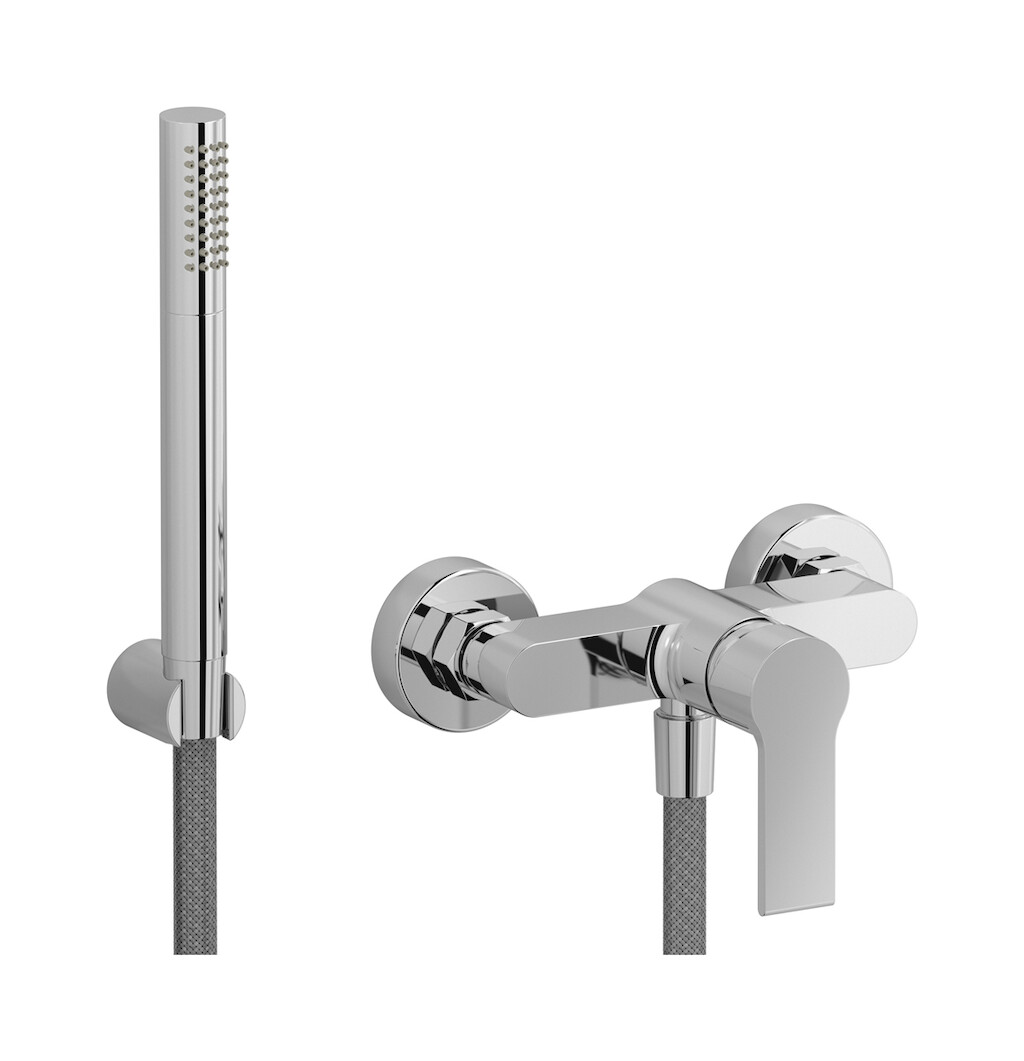 Встроенный смеситель для душа в комплекте с душевым гарнитуром. WE ARE IB wn310cc Chrome Whynot