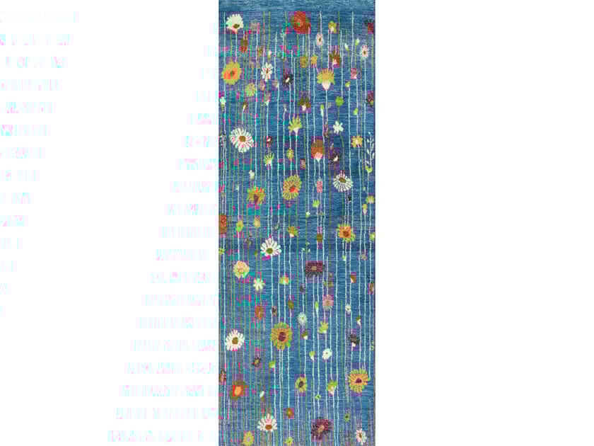 Шерстяной прямоугольный цветочный ковер Zollanvari Flower Meadow ARCH-00099403
