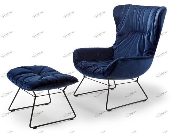 Freifrau Кресло на санках из ткани с подлокотниками Leya sun-id-1479037