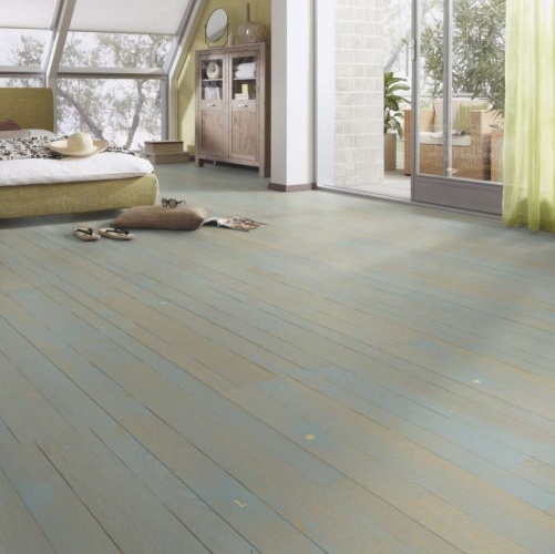 Паркетная доска Meister PС 400 Style Фьордово-синий 8268 Дуб Рустик с брашью (Текстурированная) 2400х255 мм 2300200061 - Вид №2