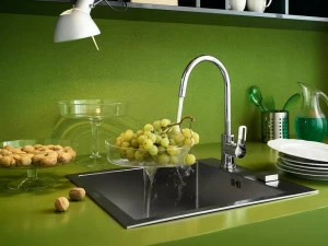 Nobili Rubinetterie Смеситель для кухни на столешнице, хромированный, с поворотным изливом New road Rd00133cr