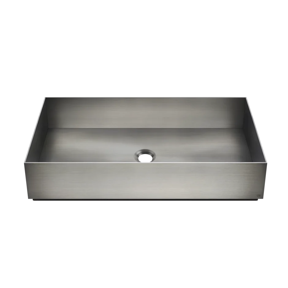 Умывальник 54606 239 Gessi Inverso ПОЧИЩЕННАЯ ЩЕТКОЙ СТАЛЬ 54606239