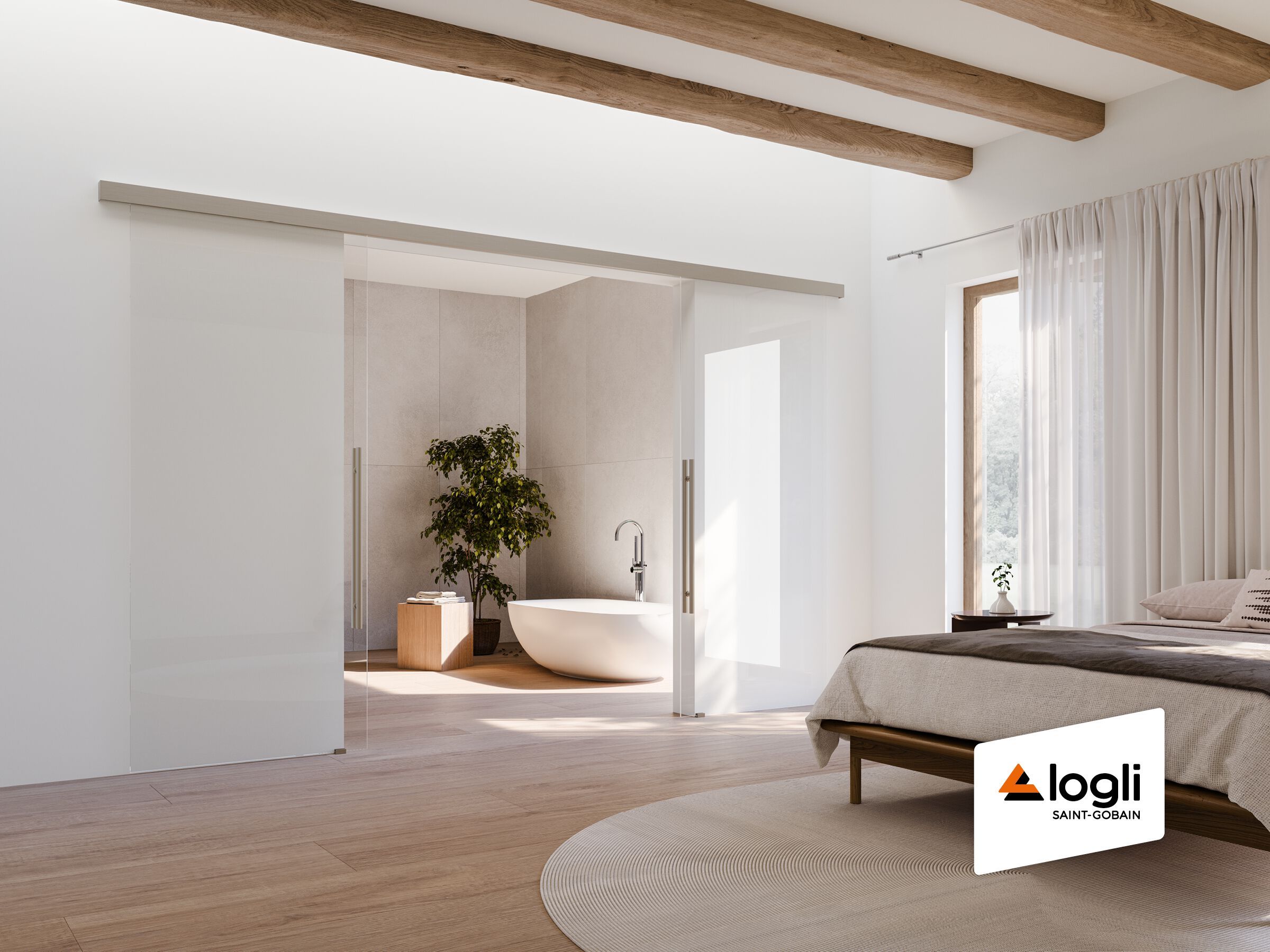 Алюминиевые и стеклянные раздвижные двери Saint-Gobain - Logli LM ARCH-00083785 - Вид №1