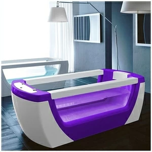 Ванна Gruppo treesse Vision VTL-V1381-F фиолетовая стеклянная прозрачная