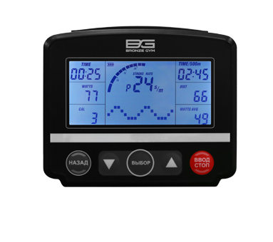 RW1000M Гребной тренажер bronze gym rw1000m pro turbo Bronze Gym  - Вид №1