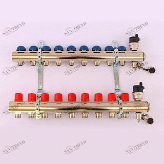 Колл. группа EMMETI TOPWAY 1"xМ 24 х19 9 выходов с термостатическими вентилями 1298694