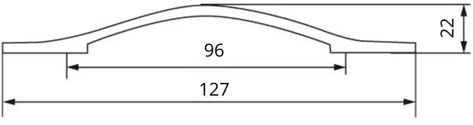91736827 Ручка-скоба MF H76-96 черный STLM-1005110
