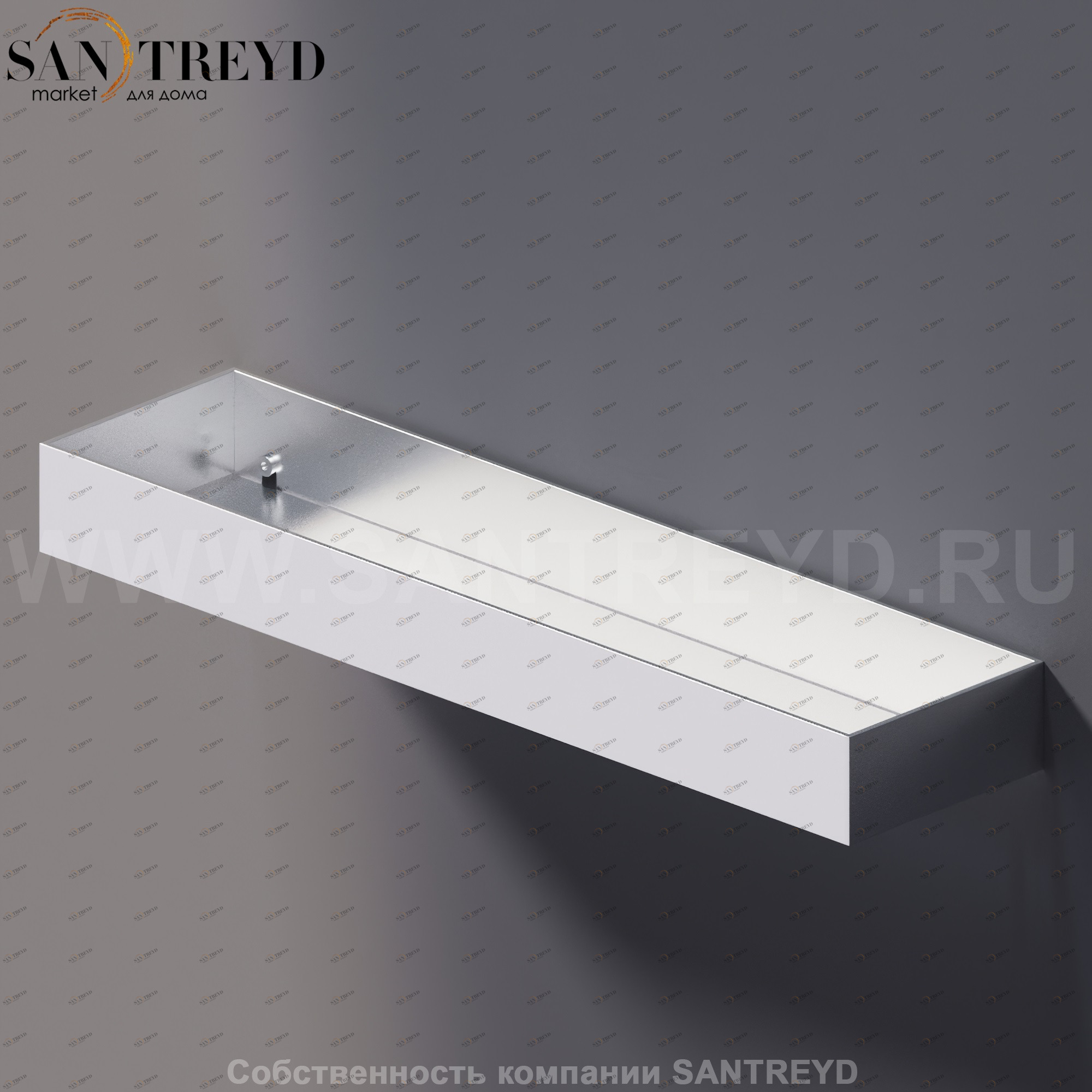 Agape 369 Полка 48 см хромированный сатин A369233SP