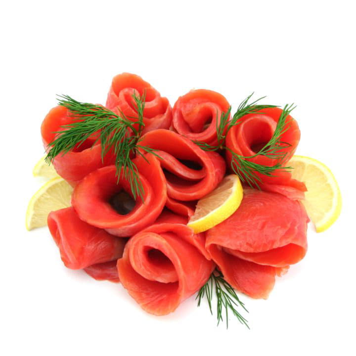 Форель нарезка из пласта слабосолёная 300 г Santreyd 9172