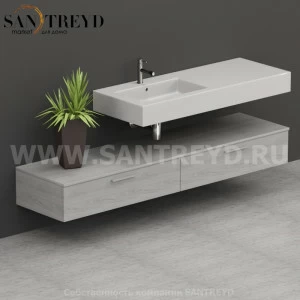 T20052NO Столешницы для использования в сочетании с тумбами и открытыми тумбами 200 см цвет Орегон ARREDO WOOD Италия