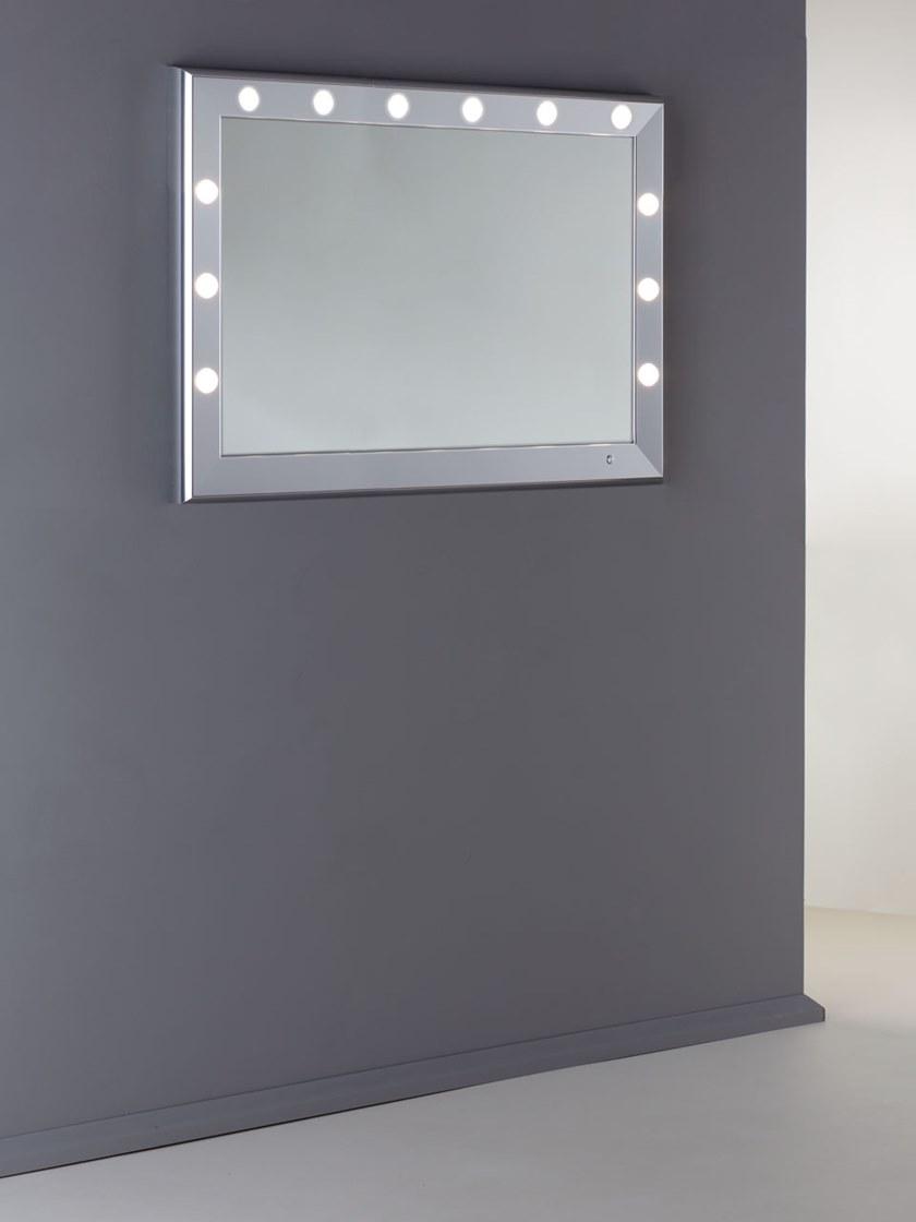 UNICA by Cantoni Прямоугольное зеркало из алюминия в раме со встроенной подсветкой Sp sun-id-1378608 - Вид №1