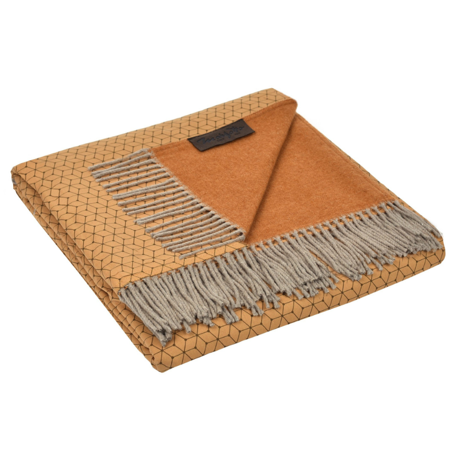 Плед Cristalinno, 130х180 см, горчичный MARZOTTO CRISTALINNO0005 - Вид №1