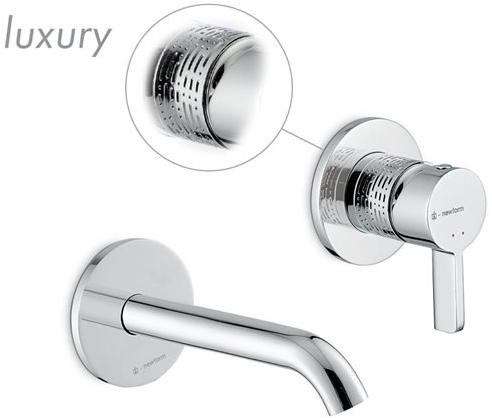 newform Смеситель для раковины настенный, однорычажный, сливной Blink chic sun-id-1430743 - Вид №2