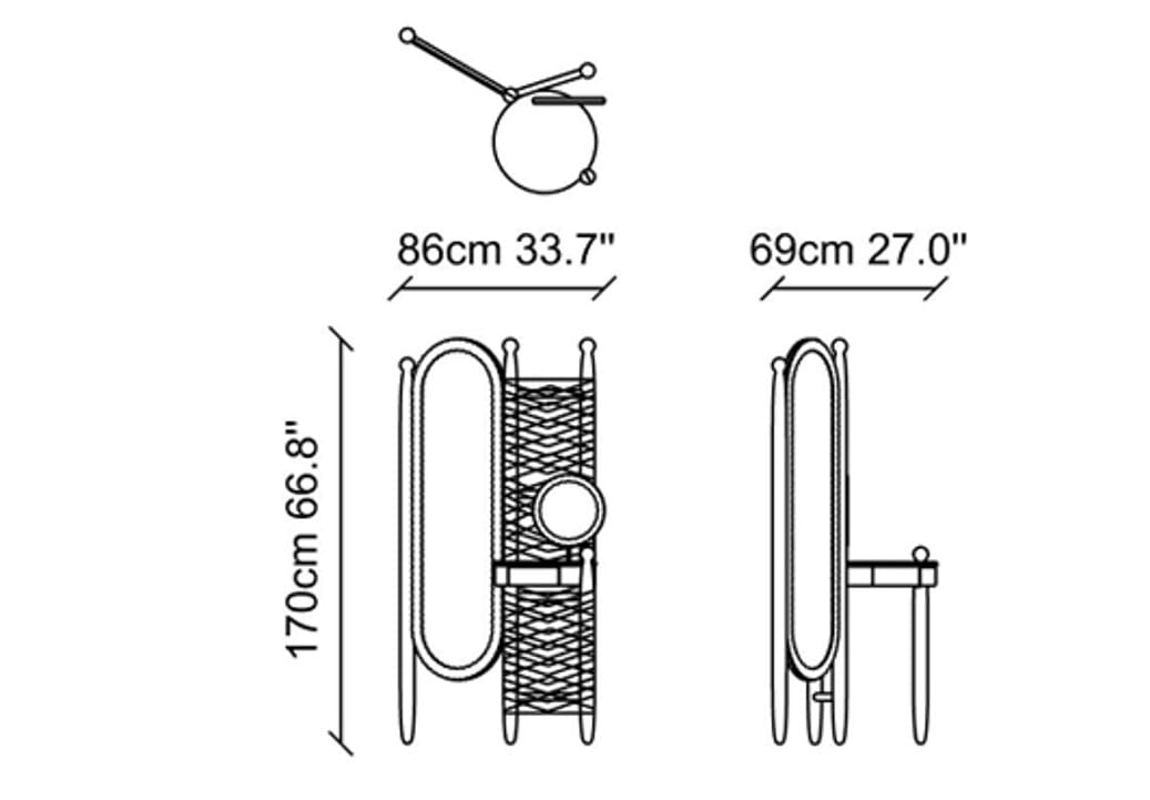 Деревянный туалетный столик NDESIGN Ezora ARCH-00124860 - Вид №4