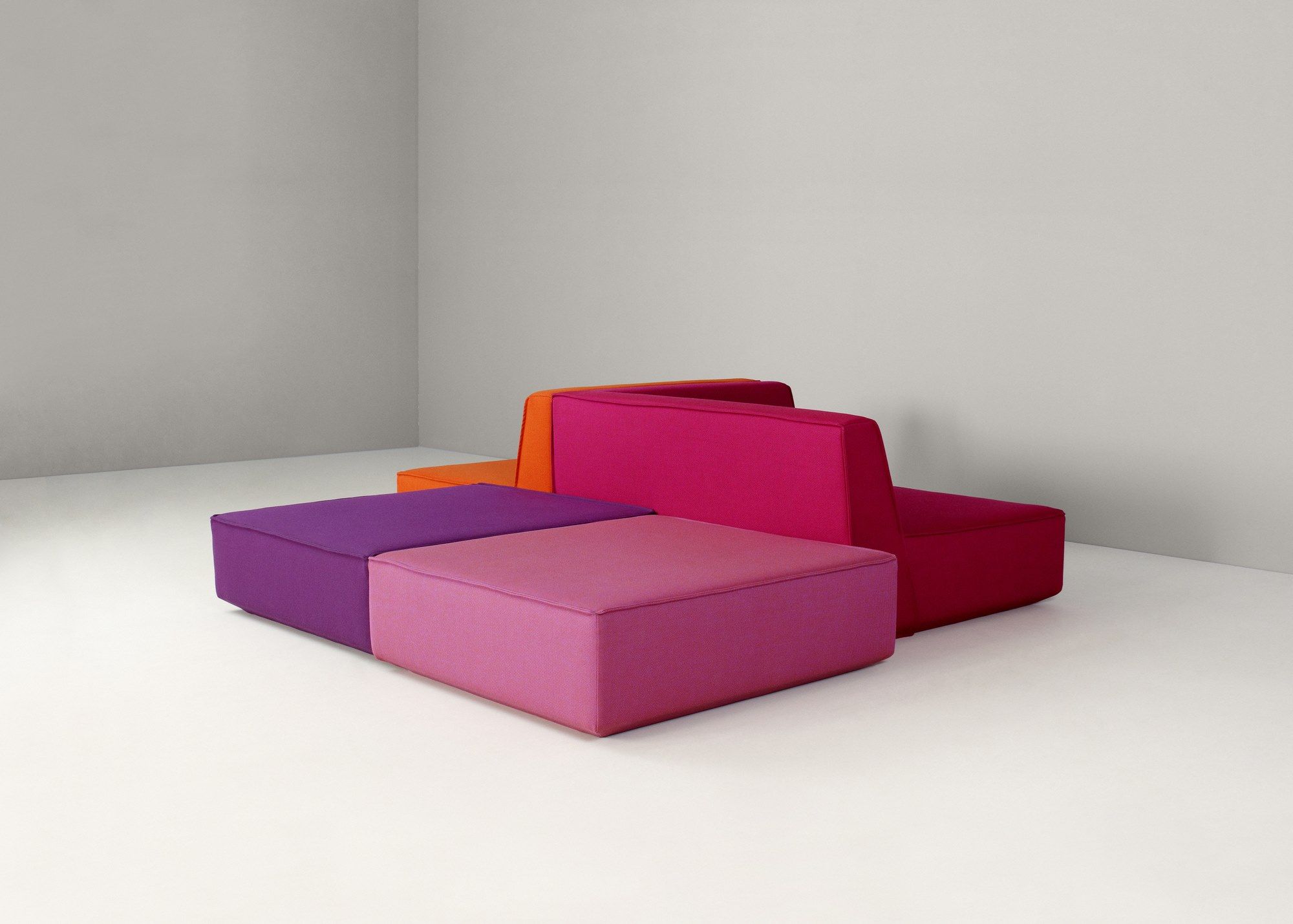 Модульный квадратный пуф из ткани Cubit by Mymito ARCH-00073733 - Вид №14