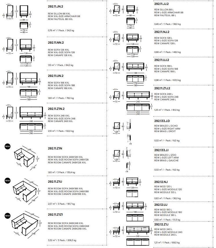 Sancal Диван из ткани Rew sun-id-1454337 - Вид №7