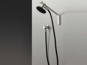 ZAZZERI Настенная лейка душа из нержавеющей стали с опорой Jk21