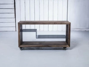 HOOKL und STOOL Тележка для пищевых продуктов из массива дерева Polyline