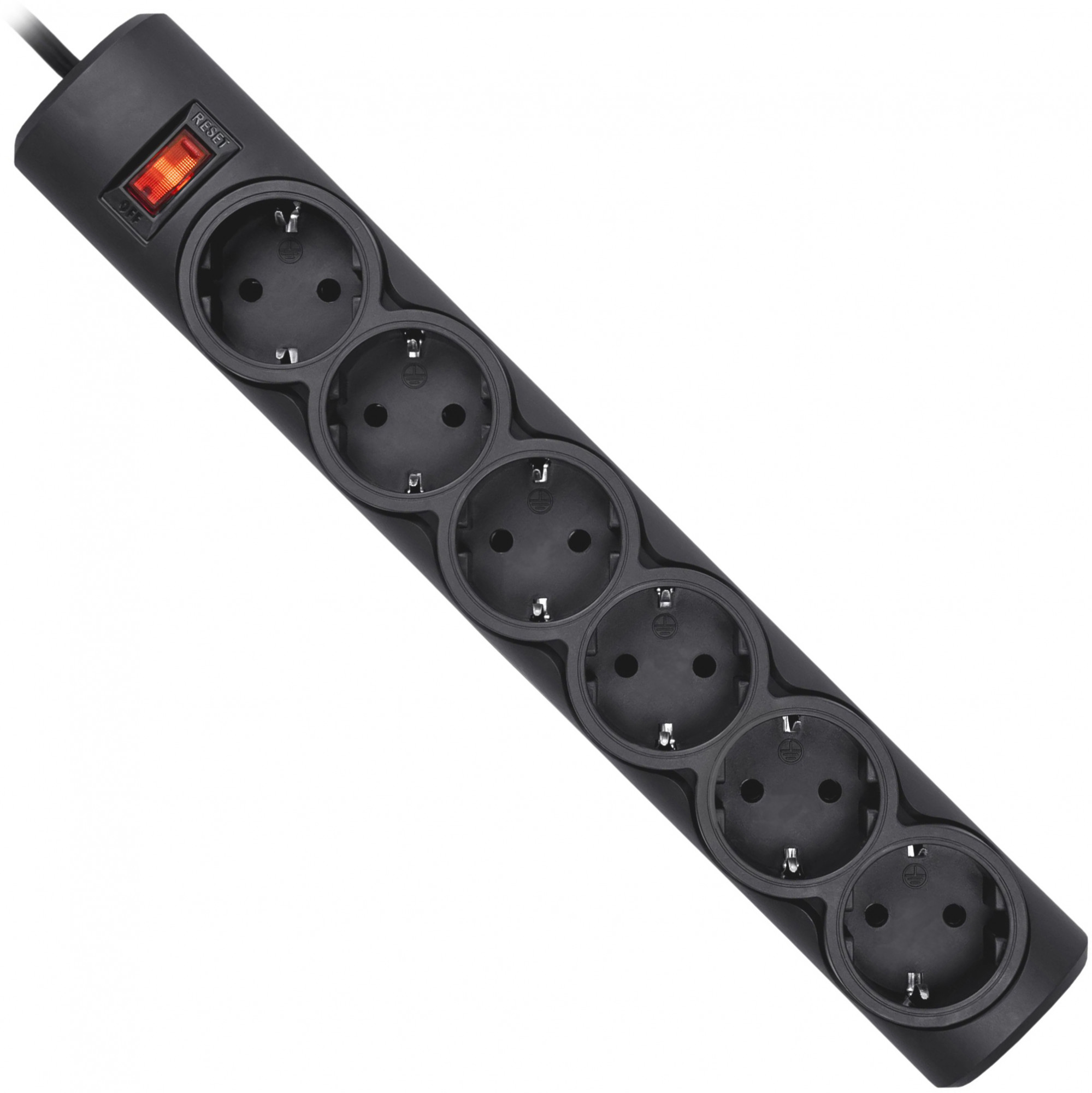 99494 Surge protector dfs 151 1,8m, black, 6 outlets Defender Santreyd 