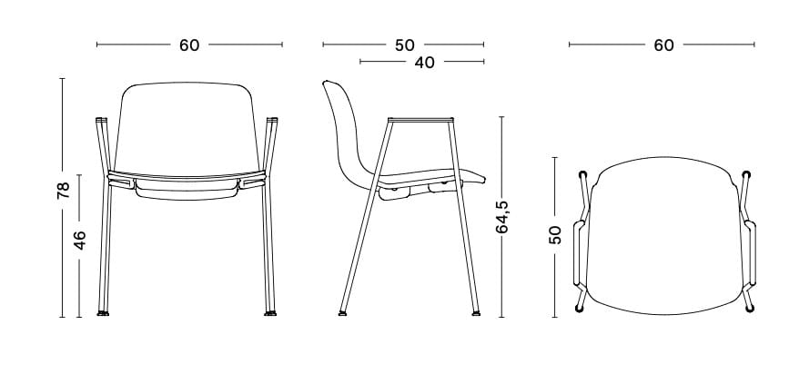 Мягкий штабелируемый стул с подлокотниками Hay About a Chair ARCH-00092793 - Вид №5