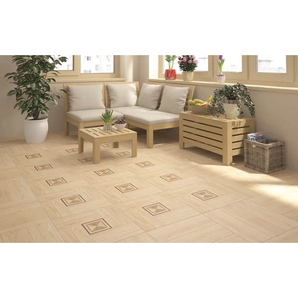 Керамогранит LB Ceramics Twister 45x45 см 1.62 м² цвет бежевый STLM-2029233 - Вид №3