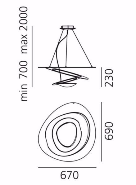 Artemide Подвесной светильник из алюминия Pirce sun-id-1408026 - Вид №4