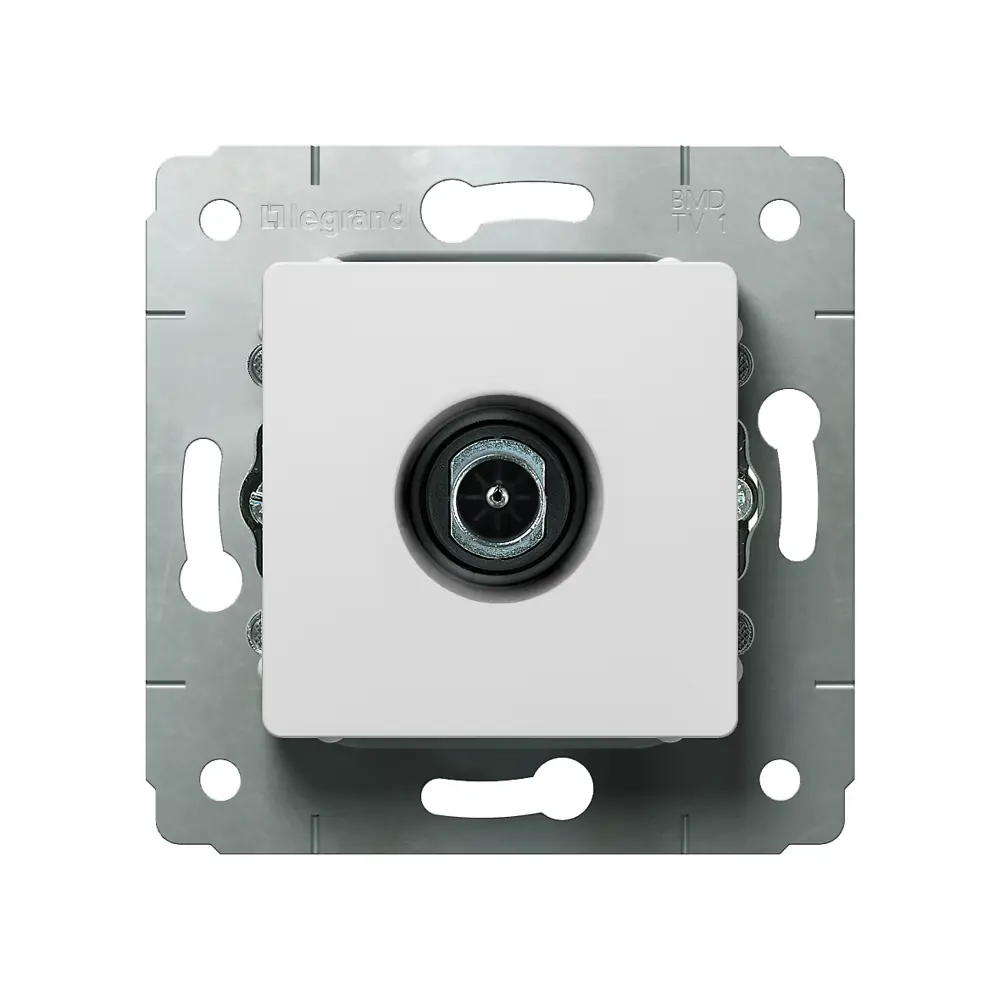 ТВ-розетка встраиваемая Legrand Cariva звезда, цвет белый STLM-2151453