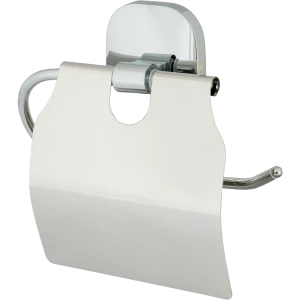 Держатель для туалетной бумаги Mr Penguin Квадрат с крышкой цвет хром