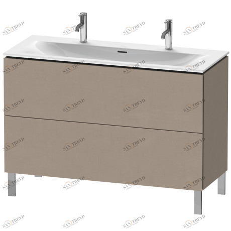 LC659907575 Тумбочка напольная L-Cube #LC6599 1220 x 481 мм Лен, декор Duravit