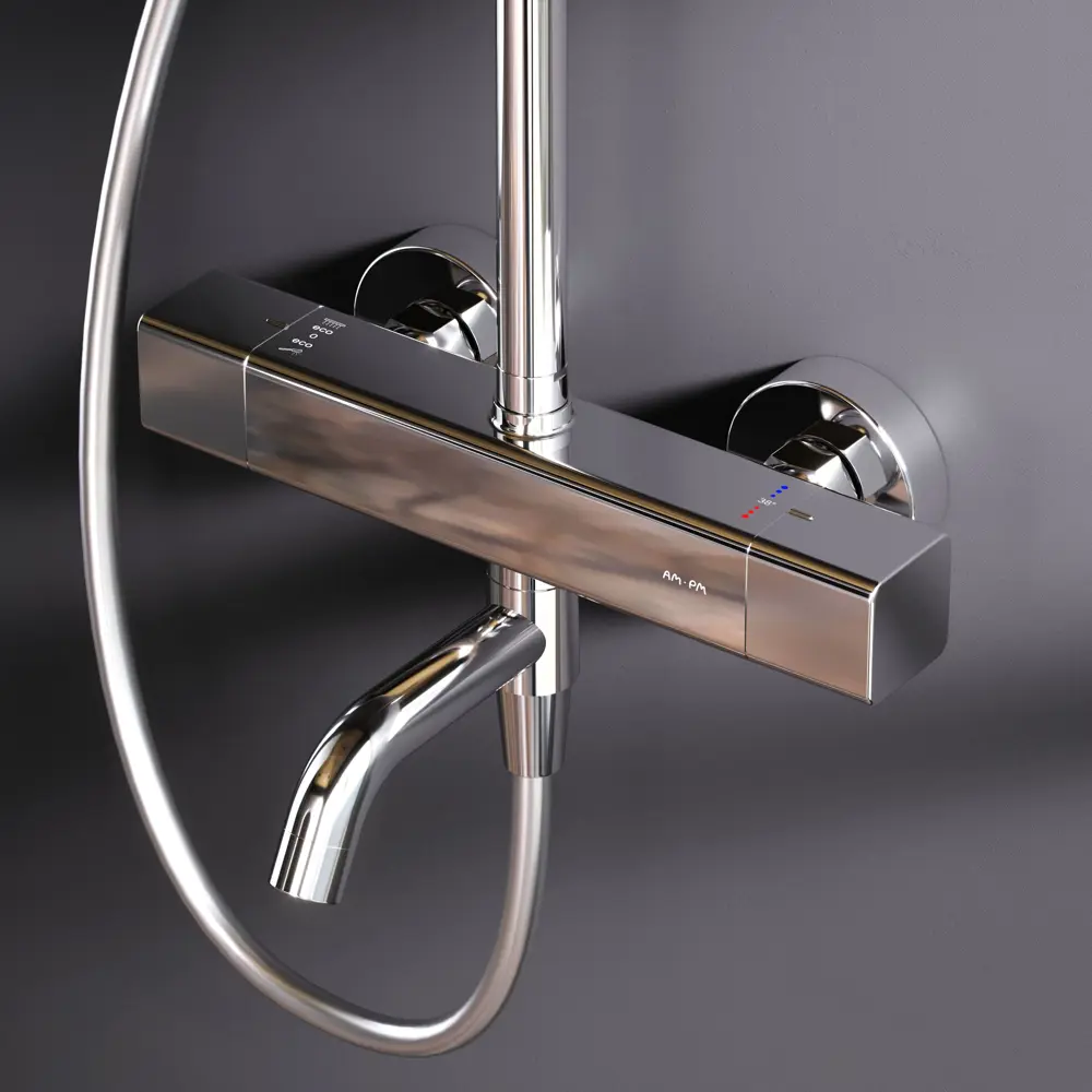 Душевая система AM.PM Flash с термостатом и 3 режимами подачи воды 89346523 STLM-0988796 - Вид №9