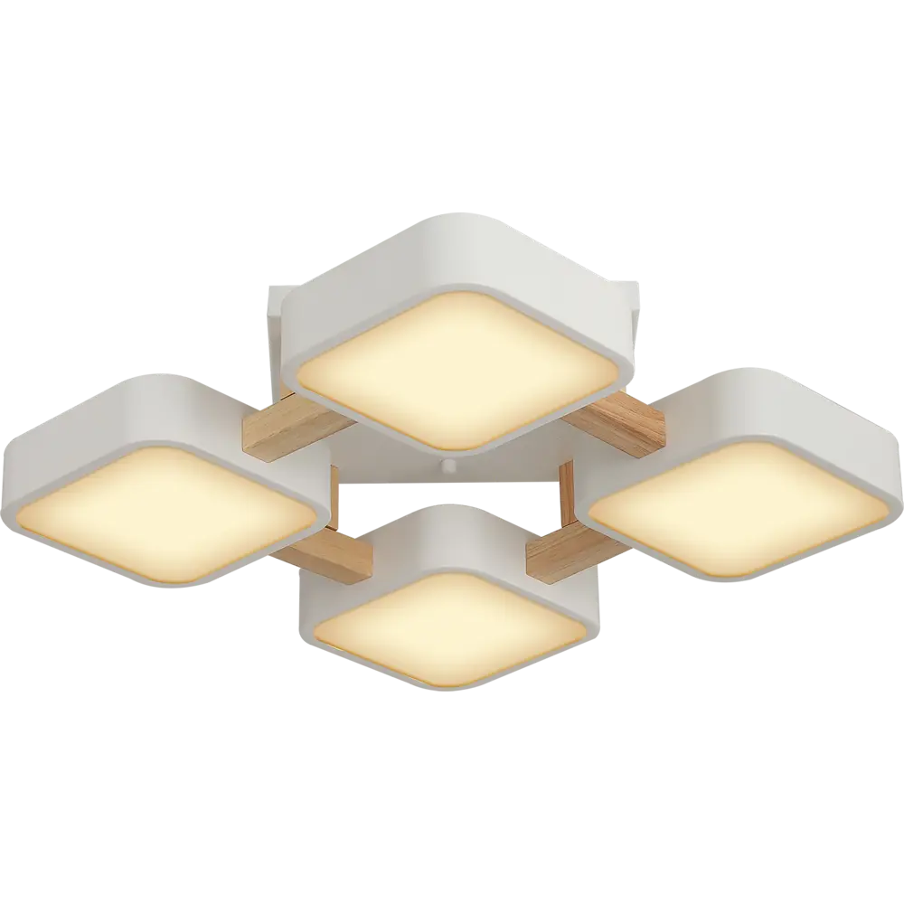 Люстра потолочная светодиодная Ritter Scandia 52072 6 56 Вт 19 м² регулируемый белый свет цвет белый/ дерево STLM-2149407 - Вид №1