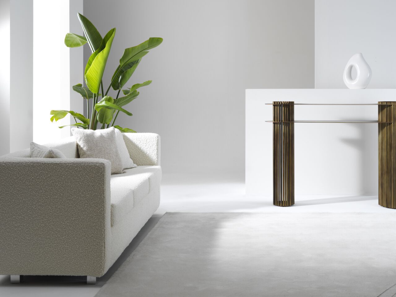 3-местный кожаный диван Julia Italia Quadra ARCH-00118330 - Вид №2