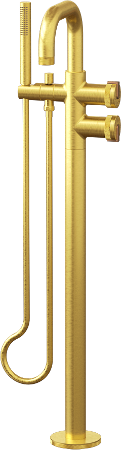 E-11557-R1BAU-L1BRG-BAU Смеситель напольный отдельностоящий (внешняя часть) GRAFF MOD+