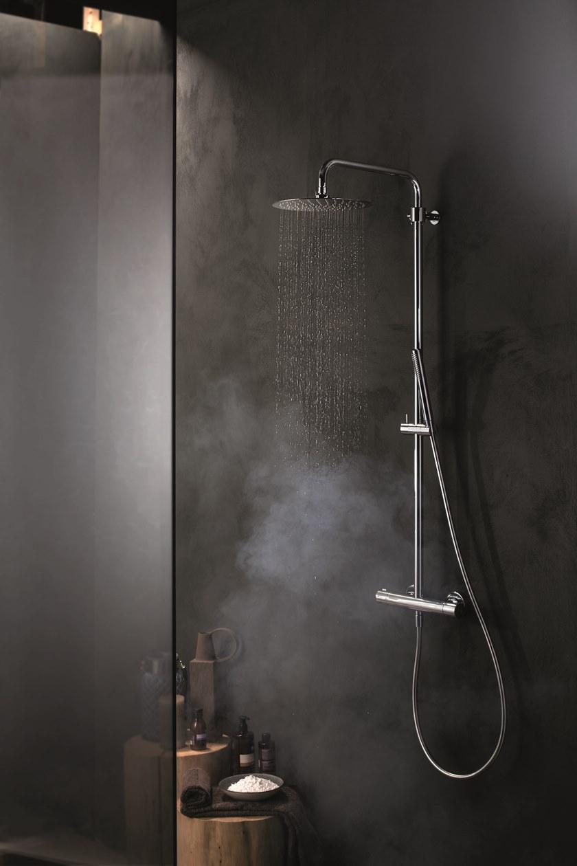 newform Термостатическая душевая стойка с переключателем и ручным душем Wellness 61157 - Вид №1