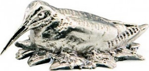 10546827 Odiot Фигурка Odiot "Фауна и флора.Вальдшнеп" 3,6см (серебро 925) Серебро 925