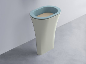 AMLA65-PL+AMPILO-AV+AMCOLO-PM Раковина Amedeo Ovale отдельностоящая cielo Enjoy + Amedeo