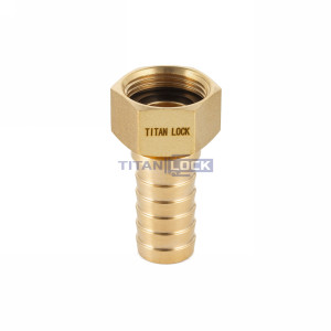 Штуцер для пара DIN 2826, с концом под рукав, латунь, вн.резьба, 1" TLSTDIN-F1 TITAN LOCK