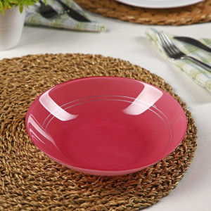 91170277 Блюдо сервировочное 19.50x19.50 см стекло цвет розовый Tirana Pink STLM-0508753 LUMINARC