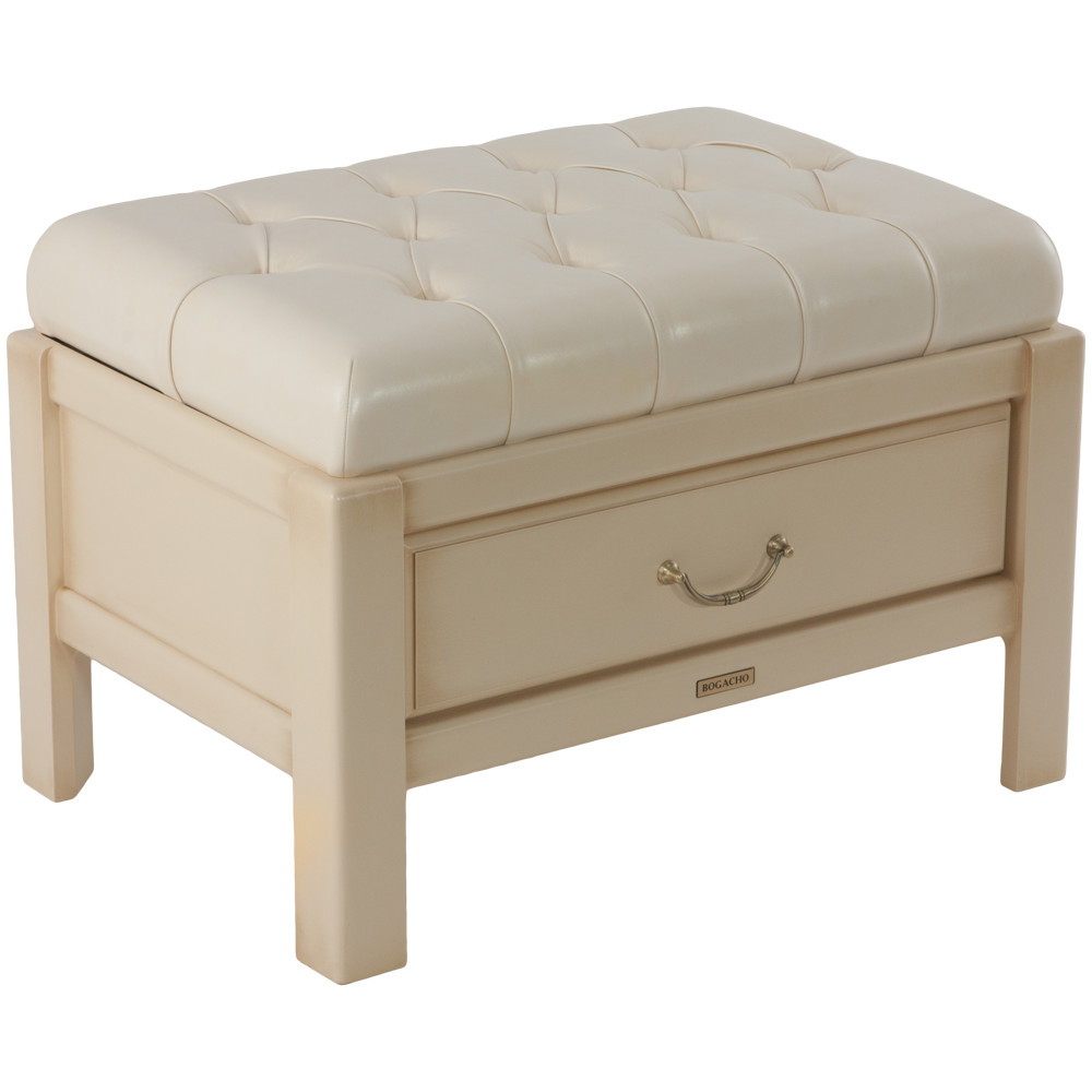 11127 Банкетка Лотос 6 Айвори Молочный BOGACHO 4627155816865