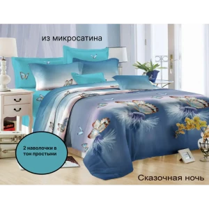 91332593 Комплект постельного белья Эльф Felicita 1173-Сказочная ночь, евро, полиэстер, разноцветный STLM-1067827