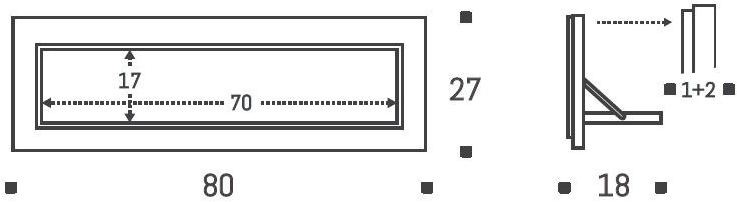 AMBIVALENZ Складная фанерная полка Fläpps shelf 80×27-1 Fl060045 - Вид №4